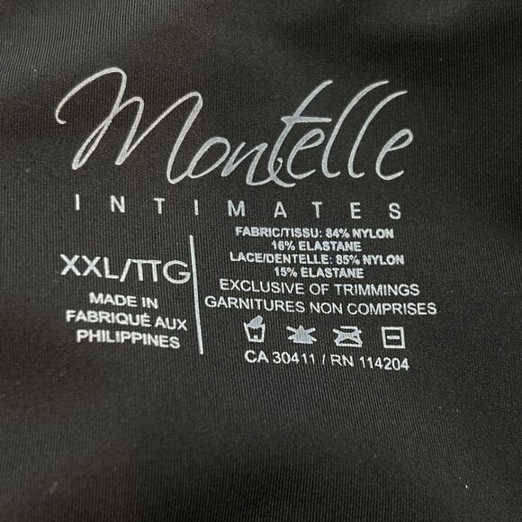 Montelle Intimates Full Bust Support Chemise Black  size XXL - Picture 6 of 7